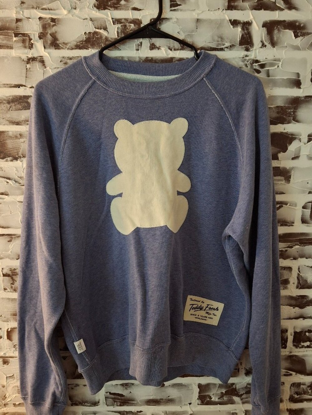 Teddy Fresh by Hila Klein Sweatshirt Medium Bear Applique Hi Bye Mom Reversible